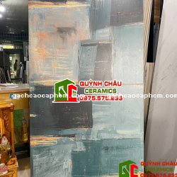 Gạch nhập khẩu ấn độ size 80x160 bề mặt mờ họa tiết tranh sơn dầu độc đáo Color Oil Paint