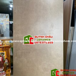 Gạch nhập khẩu ấn độ size 80x160 màu nâu Dark Brown Cenmento bề mặt mờ ốp lát biệt thự vila nhà hàng