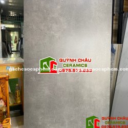 Gạch nhập khẩu ấn độ size 80x160 màu xám xi măng đậm Dark Grey Cenment bề mặt mờ ốp lát biệt thự vila nhà hàng