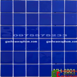 Gạch ốp lát 30x30 mosaic thủy tinh xanh hồ bơi HD