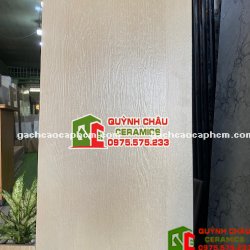 Gạch ốp lát 60x120 hoa văn chìm vân gỗ mờ màu kem nâu 