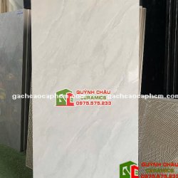 Gạch ốp lát CMC 60x120 bóng kính xám nhạt vân đá