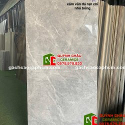 Gạch ốp lát Viglacera 60x120 xám bóng kính vân đá