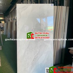 Gạch ốp tường 60x120 bóng kính xám nhạt vân đá                   