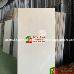 Gạch Vicenza lát nền 60x120 kem bóng kính