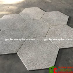 Gạch Lục Giác Lát Nền Màu Xám Tro 20×23