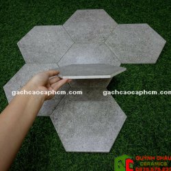 Gạch Lục Giác Lát Nền Màu Xám Tro 20×23