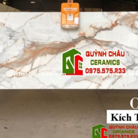 Đá ốp lát khổ lớn ấn độ 80x300 marble vân vàng đẹp bóng kiếng