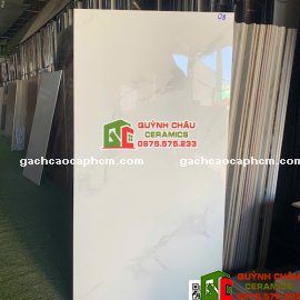 Gạch 60x120 bóng kính trắng vân ful body cao cấp                   