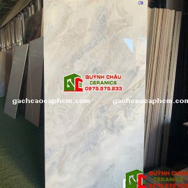 Gạch 60x120 full body xương đá xám xanh bóng kính             