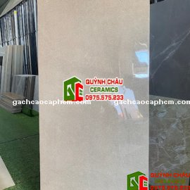 Gạch 60x120 màu nâu đá kim sa siêu bóng