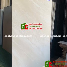 Gạch 60x120 mờ kem carving ấn độ cao cấp