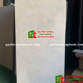 Gạch 60x120 mờ xám carving xương đá full body