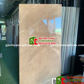Gạch 60x120 nâu vàng bóng kính         