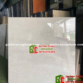 Gạch ấn độ 120x120 xám vân đá bóng kính cao cấp