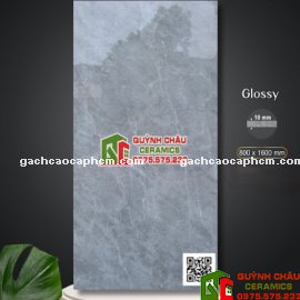 Gạch Apodio 80x160 vân marble đá xám ghi bóng kiếng vi tinh