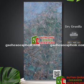 Gạch Apodio 80x160 màu xanh rêu vân đá hiệu ứng carving rải hạt