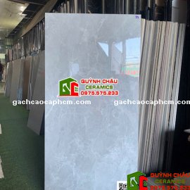  Gạch bóng kính 60x120 màu xám trung tính                    