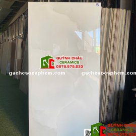 Gạch bóng kính 60x120 vân ngọc onyx xám nhạt           