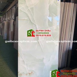 Gạch full body 60x120 onyx xanh cẩm thạch bóng kính                