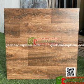 Gạch giả gỗ màu tối 60x60 mờ matt mịn viglacera