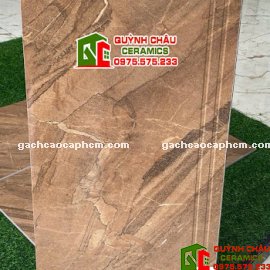 Gạch lát cầu thang 47x100 nâu vân đá