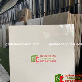 Gạch lát nền 100x100 bóng kính trắng vân mây