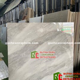Gạch lát nền 100x100 xám vân đá bóng kính          