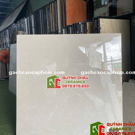 Gạch lát nền 120x120 ấn độ bóng kính xám vân    