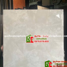 Gạch lát nền 120x120 bóng xám kem vân mây onyx                          