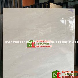 Gạch lát nền 120x120 vân sóng xám nhạt bóng kính