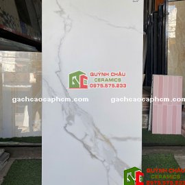 Gạch lát nền 60x120 trắng giả đá mờ mịn baby skin cao cấp              