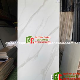 Gạch lát nền 60x120 trắng mờ vân giả đá        