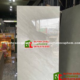 Gạch lát nền 60x120 Vitto bóng xám vân đá