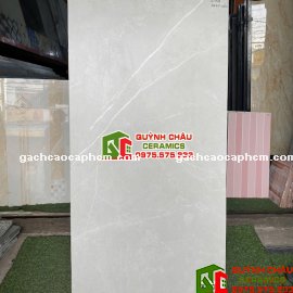 Gạch lát nền 60x120 xám mờ mịn baby skin xương trắng cao cấp