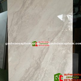 Gạch lát nền ấn độ 120x180 bóng kiếng màu xám vân đá