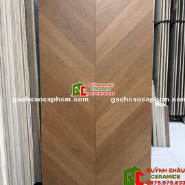 Gạch lát nền giả gỗ họa tiết xương cá 60x120cm