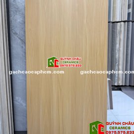 Gạch lát nền giả gỗ màu vàng 60x120cm trung quốc