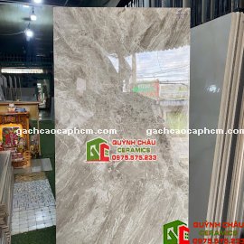 Gạch ốp lát 60x120 nâu vân đá bóng kính ấn độ