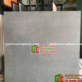 Gạch terrazzo 120x120 xám mờ giả đá mài cao cấp                    