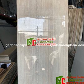 Gạch travertine bóng 60x120 đá vân sọc