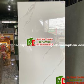 Gạch Vitto 60x120 bóng trắng vân mây
