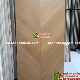 Mẫu gạch giả gỗ vân xương cá 60x120cm