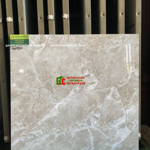 Gạch Bóng Kiếng Vân Đá Marble 60x60 Nâu