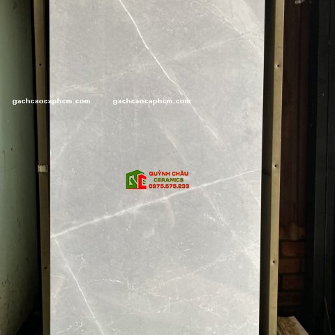 Gạch Bóng Kiếng 60x120 Đá Marble Xám Vân Trắng Cao Cấp