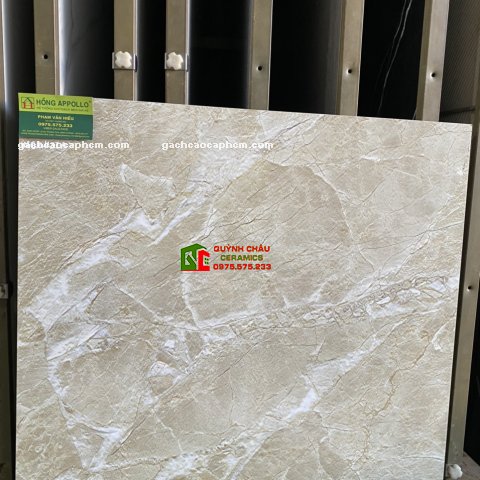 Gạch Bóng Kiếng 60x60 Vân Đá Marble Nâu