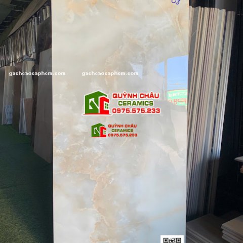 Gạch 60x120 bóng kính xương trắng nâu vân đá                       