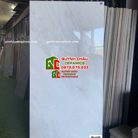 Gạch 60x120 bóng kính kem hồng vân sóng nhẹ                   