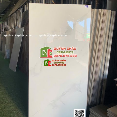 Gạch 60x120 bóng kính trắng vân ful body cao cấp                   