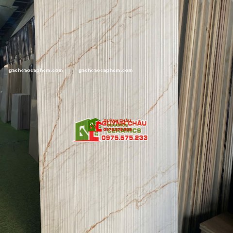 Gạch 60x120 decor mờ carving điêu khắc gân sần